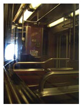 Exiting Robinson Tunnel (reflection)